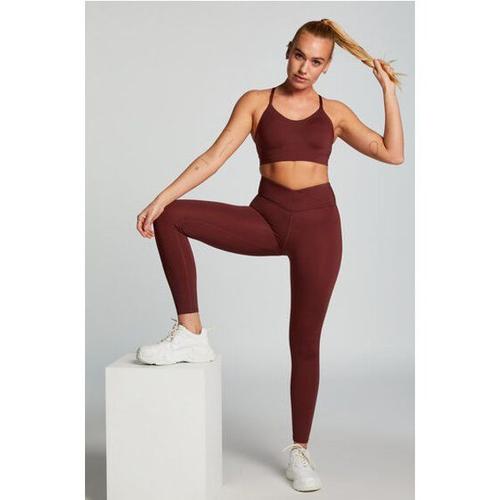 Hunkemöller Hkmx Legging Croisé À Taille Haute Rouge