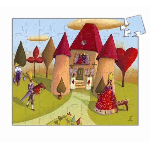 Puzzle Silhouette Dame De Coeur 54 Pcs Djeco
