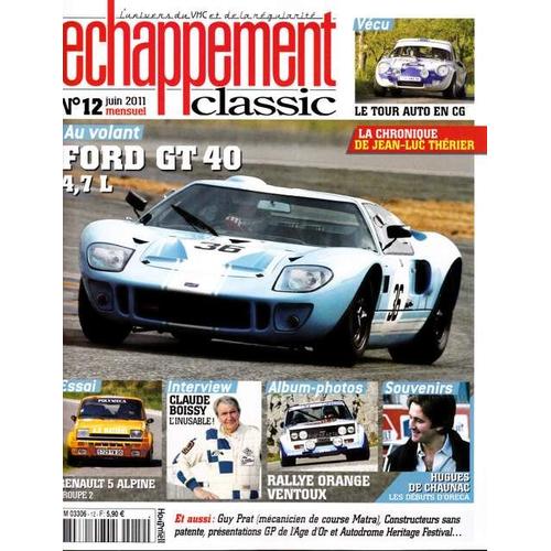 Echappement Classic 12 Ford Gt404,7l