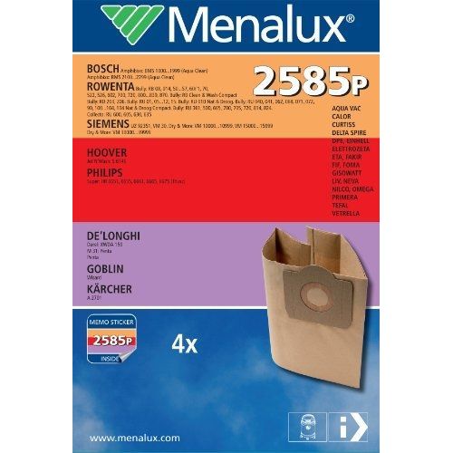 Menalux - 2585 P - 4 Sacs D'aspirateur