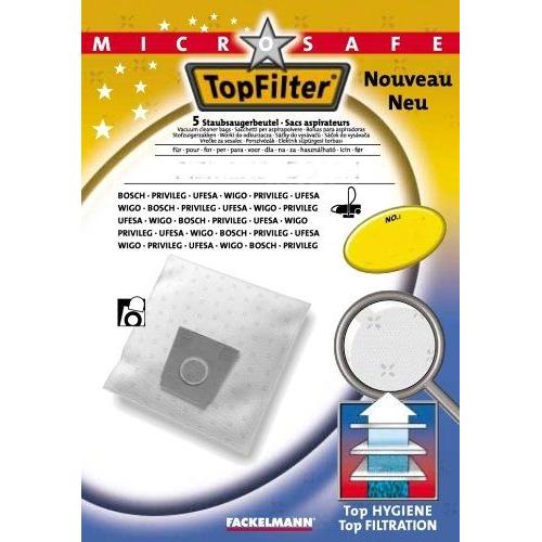 Top Filter - 67330 - Sac Aspirateur Microsafe En Non-Tissé Pour Miele