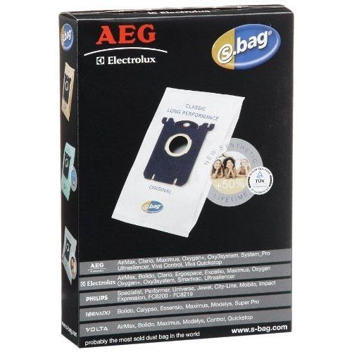 Aeg - Gr 201 - S-Bag Classic Long-Performance - 3 Sacs Synthétiques Pour Aspirateur Menalux 1800