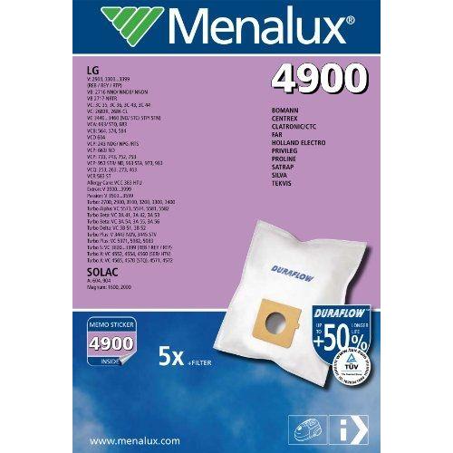 Menalux - 4900 Duraflow - 5 Sacs D'aspirateur