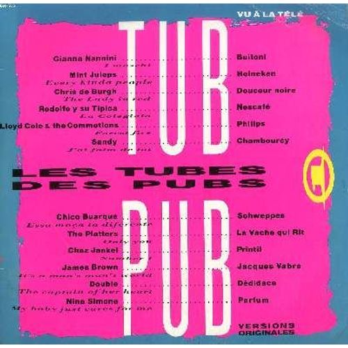 Disque Vinyle 33t / Tub Pub / Les Tubes Des Pubs / Volume 1