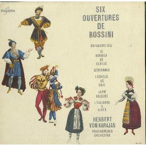 Disque Vinyle 33t / Six Ouvertures De Rossini / Guillaume Tell, Le Barbier De Seville, Semiramis, L'echelle De Soie