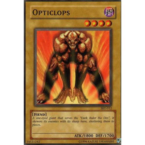 Yugioh Us Série Lod Carte Rare N° Lod-009 Opticlops