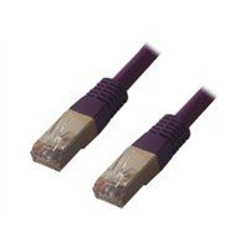 MCL Samar - Cordon de raccordement - RJ-45 (M) pour RJ-45 (M) - 2 m - paire torsadée écrantée (F/UTP) - CAT 6 - moulé, sans crochet, bloqué - violet