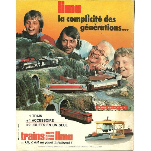(Pub) Publicité Ancienne (Février 1978) Pour Les Trains Éléctriques " Lima " Echelle Ho - N - O