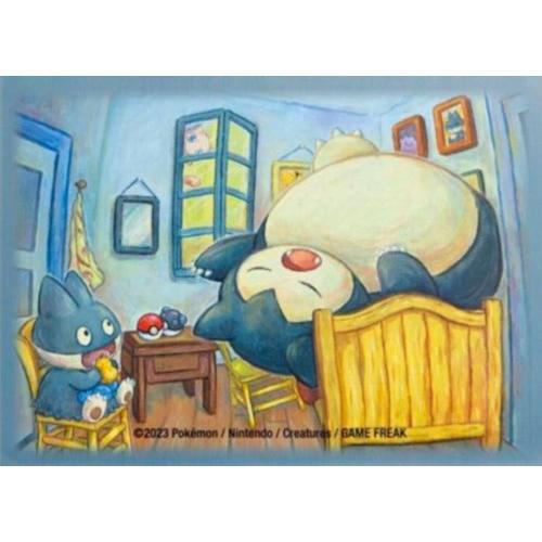 1 Protège-Carte - Munchlax & Snorlax Inspired By The Bedroom - Pokemon Center X Van Gogh Museum - 2023