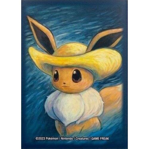 1 Protège-Carte - Eevee Inspired By Self-Portrait With Straw Hat - Pokemon Center X Van Gogh Museum - 2023