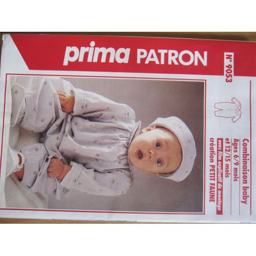Patron Couture Prima  N° 9053 Combinaison Baby