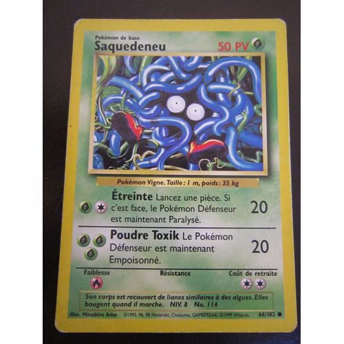Pokémon De Base Saquedeneu 50 Pv