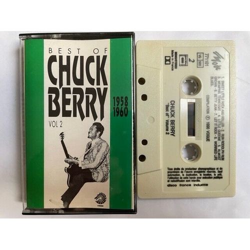 K7 Audio Tape Best Of Chuck Berry " 1958/1960 Vol:2" 15 Titres 1985 ,Made In France, Mode 771101