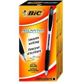 BIC® Atlantis Soft Stylo bille rétractable avec grip pointe moyenne 1 mm  bleu (lot de 2) - Stylos-bille
