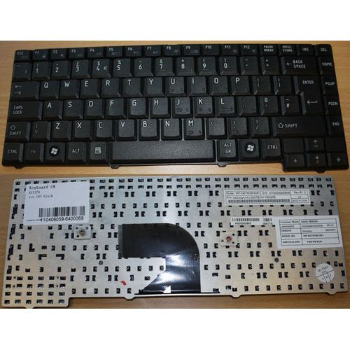 Toshiba Satellite L40-12k Noir Uk Clavier Pour Ordinateur Portable (Pc) De Remplacement (Key579)