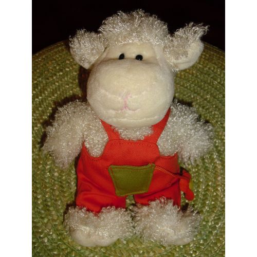 Doudou Mouton Salopette Orange