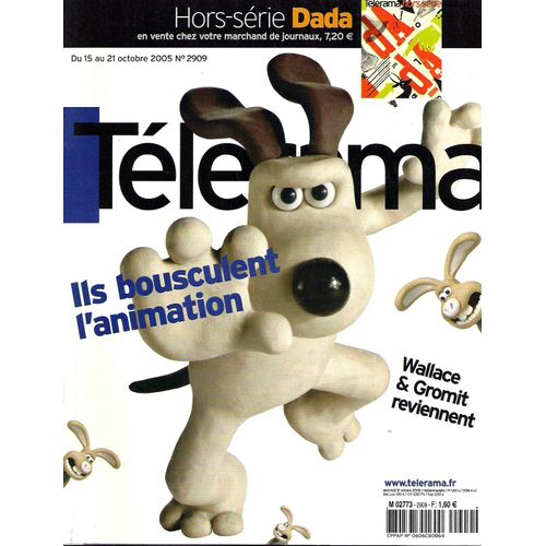 Telerama  N° 2909 : Ils Bousculent L'animation : Wallace Et Gromit Reviennent !