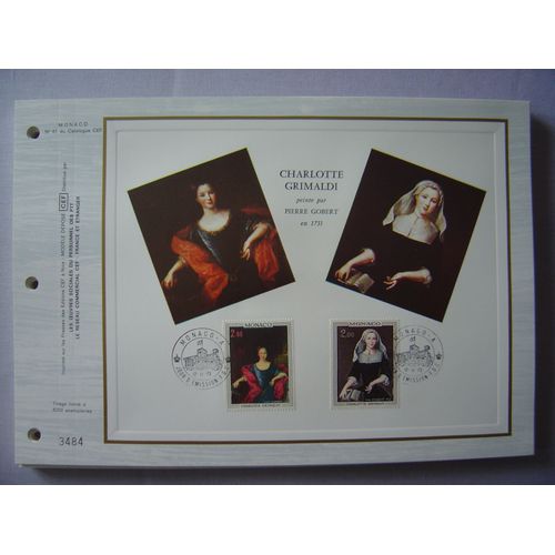 Monaco 1973 - 2 Feuillets Philatéliques Cef 61 Et 61s - Charlotte Grimaldi