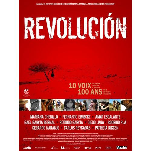 Revolucion - Véritable Affiche De Cinéma - Format 120x160 Cm - Mariana Chenillo, Patricia Riggen, Fernando Eimbcke, Gael García Bernal, Diego Luna  - Année 2011