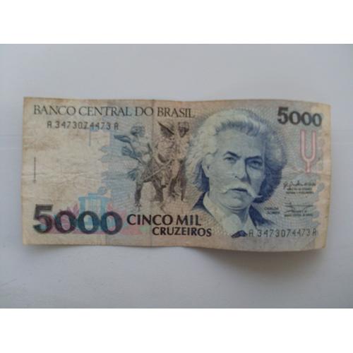 Billet De 5000 Cruzeiros Carlos Gomez