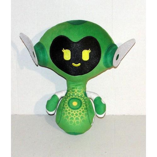 Peluche Terra Plush Mascotte Expo Dubai 2020 - Doudou Robot Vert Nature Toy Triangle Llc 26 Cm