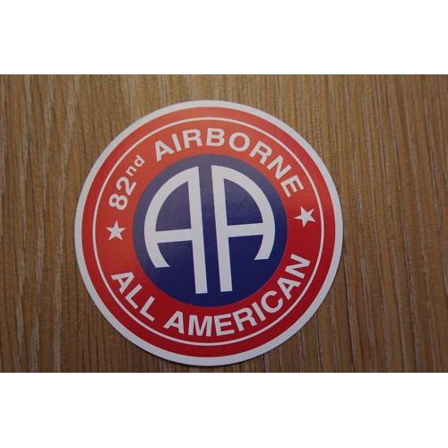 Autocollant Rond De La 82 Eme Airborne (All American)