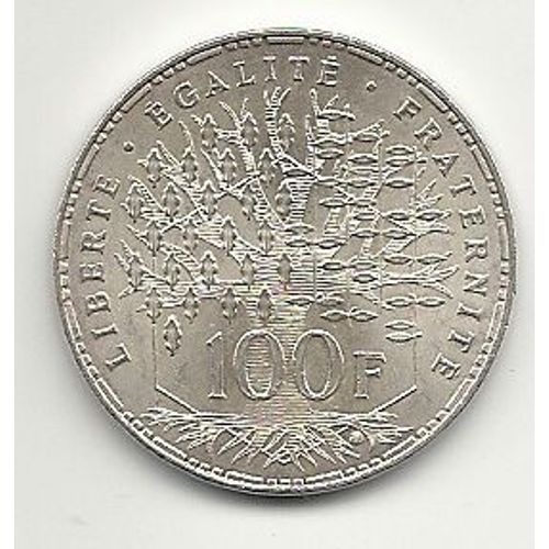 100 Francs Argent Pantheon 1983