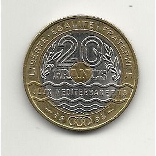 20 Francs 1993 Jeux Mediterraneens