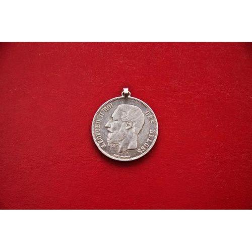 Piece De 5 Francs Belges Leopold Ii 1873