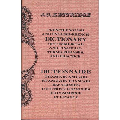 Dictionnaire Francais- Anglais Et Anglais- Francais Des Termes,Locutions, Formules De Commerce Et Finance