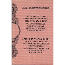 Dictionnaire Francais- Anglais Et Anglais- Francais Des Termes,Locutions, Formules De Commerce Et Finance