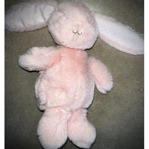 Doudou Peluche Rose Cyrillus Jouet Bébé Naissance Poupée Soft Toy Pink Bunny Baby