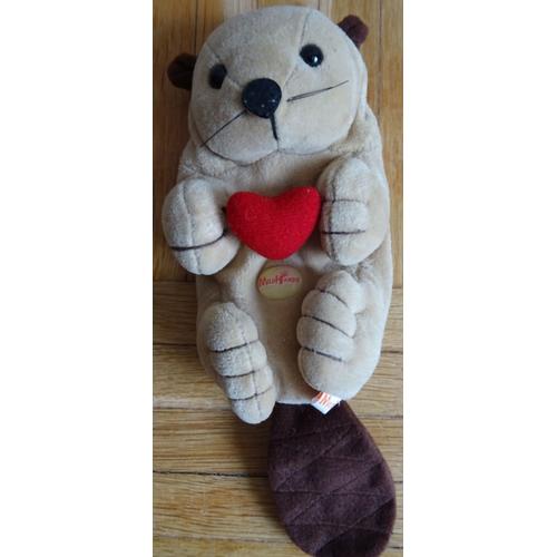 Peluche Doudou Castor Mild Hands De 21 X 9 Cm