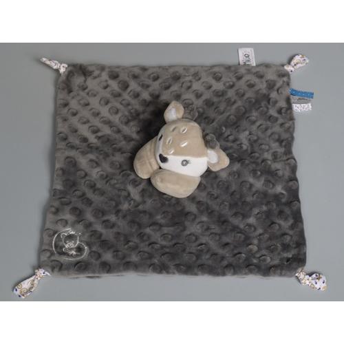 Doudou Biche Plat Gris Dodo D'amour