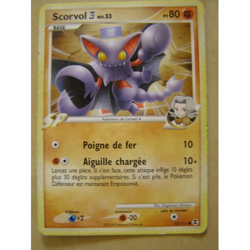 Carte Pokemon Scorvol 80 Pv