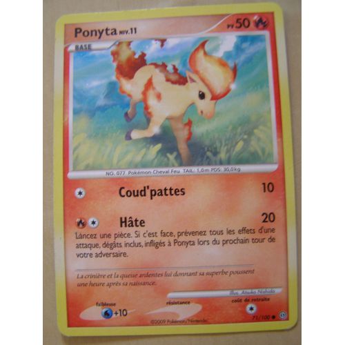 Carte Pokemon Ponyta 50 Pv