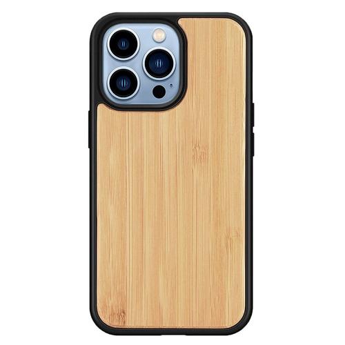 Porte-Cartes Magnétique 2 En 1 Étui En Bois Détachable Pour Iphone 14 Pro Max 13 12 11 Pro Xs Max 7 8 Plus Xr X