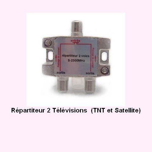 Répartiteur  TNT   2 Sorties / pour antenne tv tnt uhf satellite Sedea REP2D