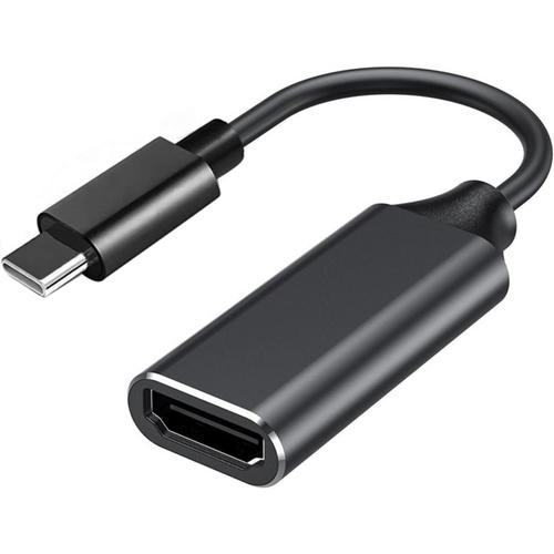 Adaptateur USB C vers HDMI 4K, Adaptateur Thunderbolt 3 vers HDMI en Aluminium Compatible avec MacBook Pro Air, iPad Pro Air, Galaxy S10 S9 et Plus, Pixelbook, XPS