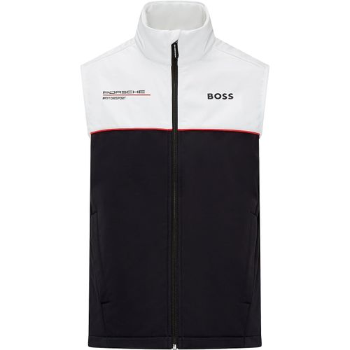 Veste Sans-Manches Porsche Team Officiel Formula Homme Blanc Noir