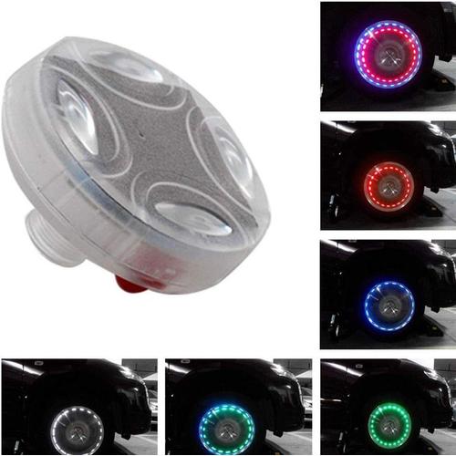 4 Pcs Flash Roue Pneu Lumi¿¿Re, Led Color¿¿Es Solaire Roue Pneu Moyeu Lumi¿¿Res, Bouchon De Valve De Pneu Lampe Stroboscopique Kit ¿¿Tanche Quatre Modes Pour Voiture V¿¿Hicule Moto V¿¿Lo