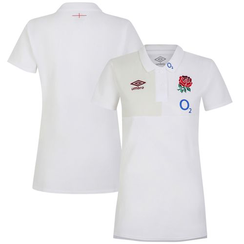 Polo Angleterre Rugby - Blanc - Femme