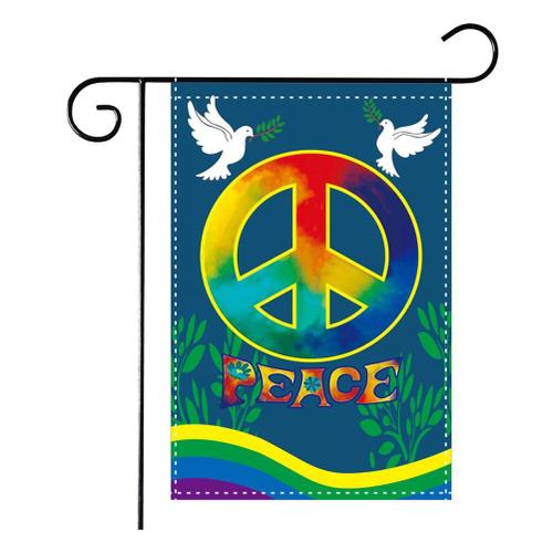 [Yue Xinghui] (mât de drapeau non compris) cour extérieure jardin colombe de la paix drapeau suspendu drapeau décoratif (sac, drapeau * 1 pièces) PEACE022-DP-HYQ2005 comme indiqué sur l'image