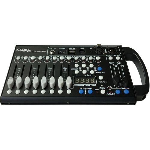 Mini contrôleur DMX IBIZA LIGHT LC192DMX-MINI à 192 canaux