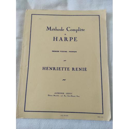 Méthode Complète De Harpe Par Henriette Renié