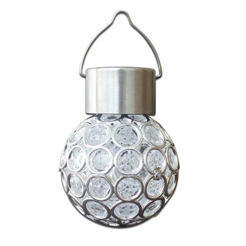 [Ander Online] (Acheté En Paquet De 2) Lampe Suspendue Solaire D'extérieur À Led Étanche, Petite Lampe Suspendue, Contrôle De La Pelouse Creuse, Du Jardin, De La Cour - Boule Creuse Solaire Suspendue, Transformation Colorée