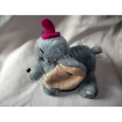Doudou Dumbo Éléphant Disney Disneyland Peluche Gris