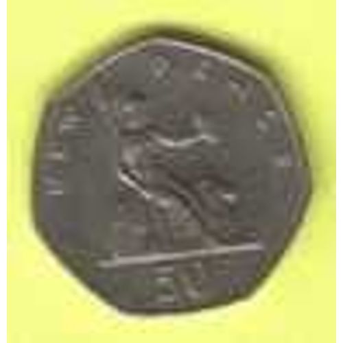 Grande Bretagne = Pièce De 50 New Pence De 1981 Elizabeth 2