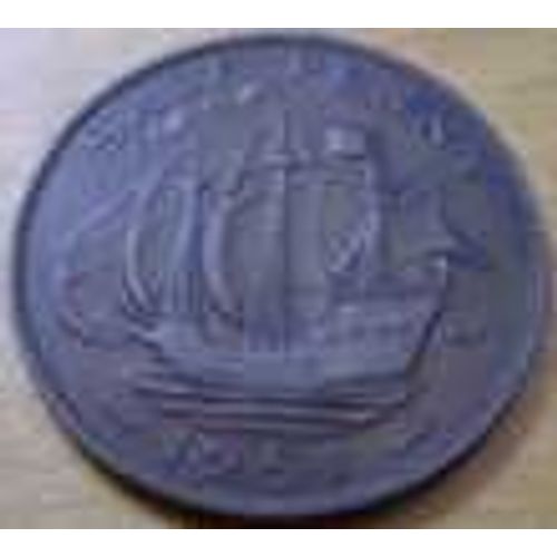 Grande Bretagne = Pièce De Half Penny (Bateau) De 1951 En Bronze
