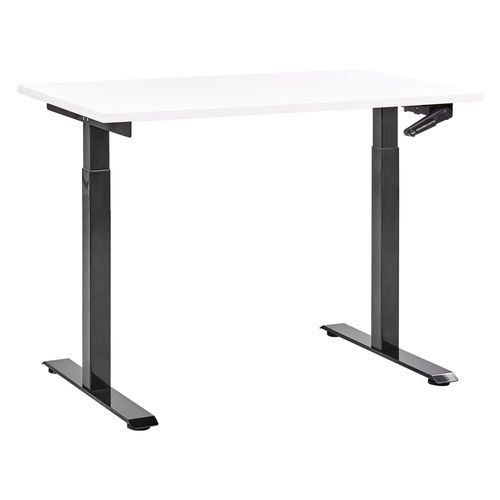 Table À Hauteur Ajustable Manuel Blanc Destines